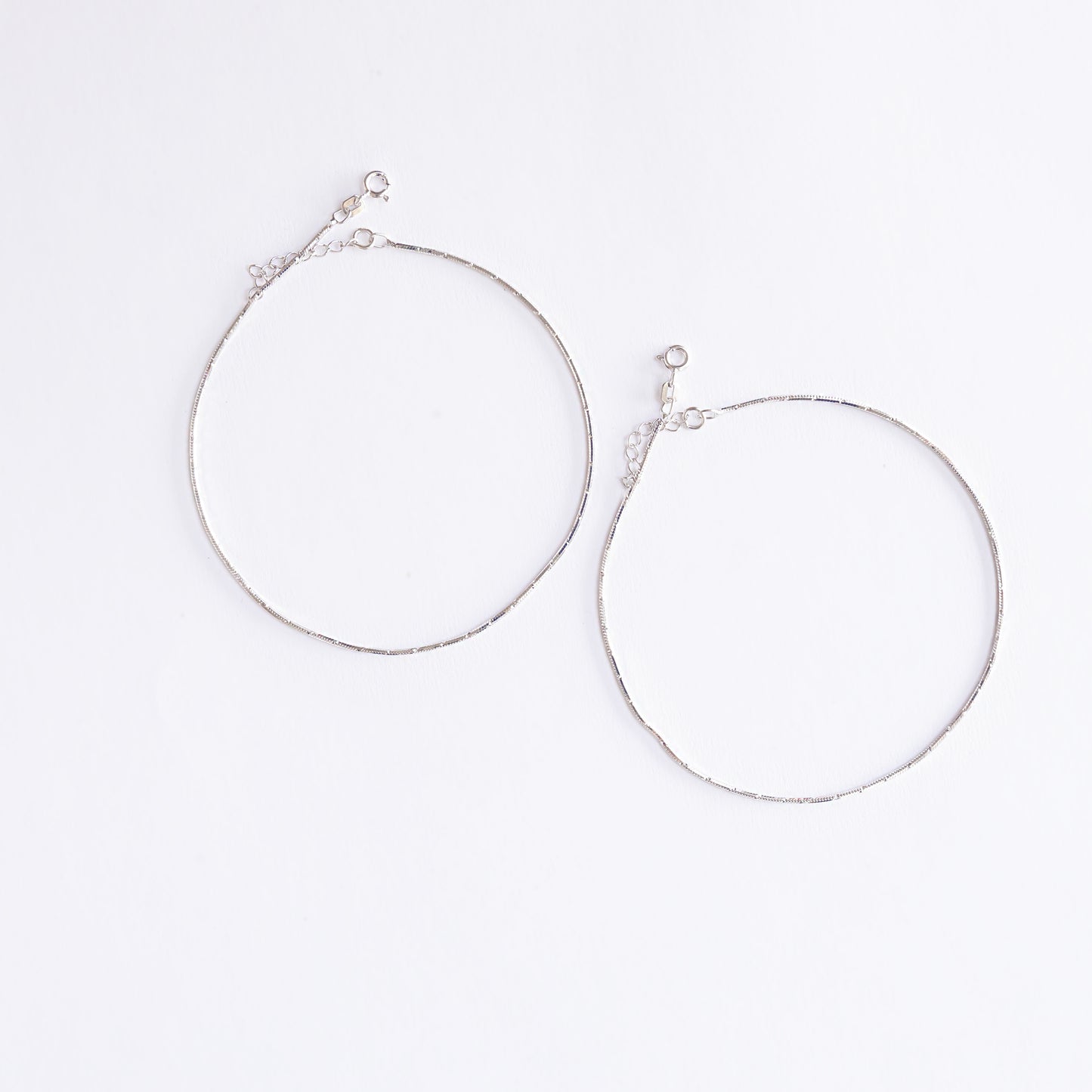 Silver Snake Anklet