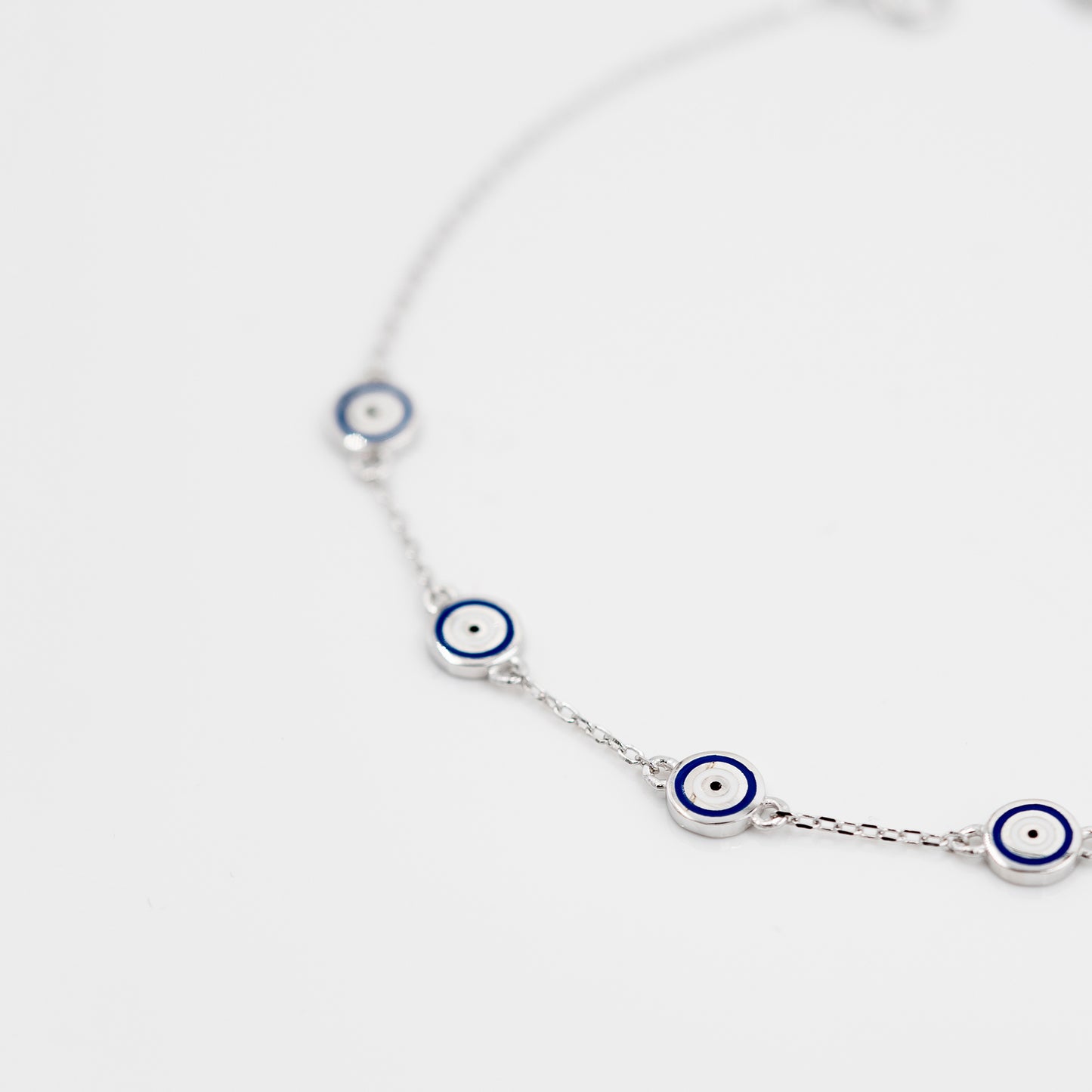 Silver Evil Eye Bracelet