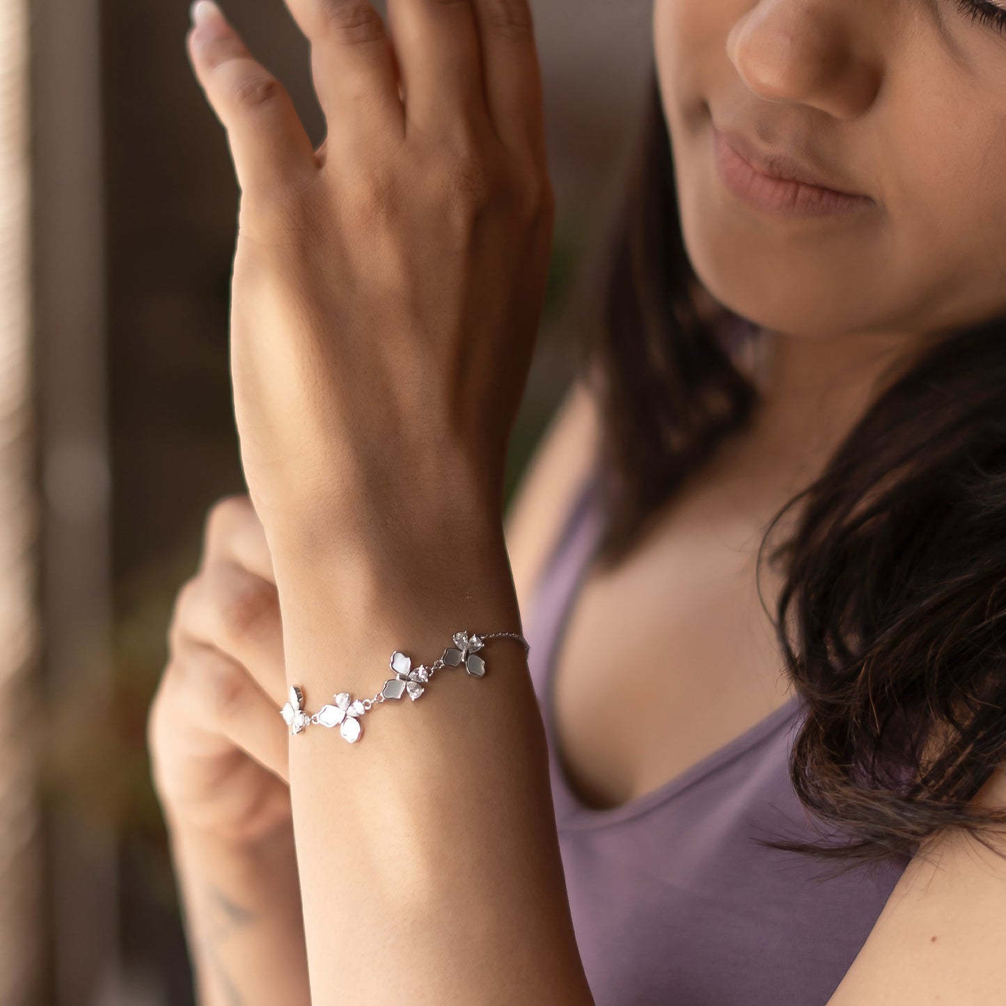 Silver Butterfly Bliss Bracelet