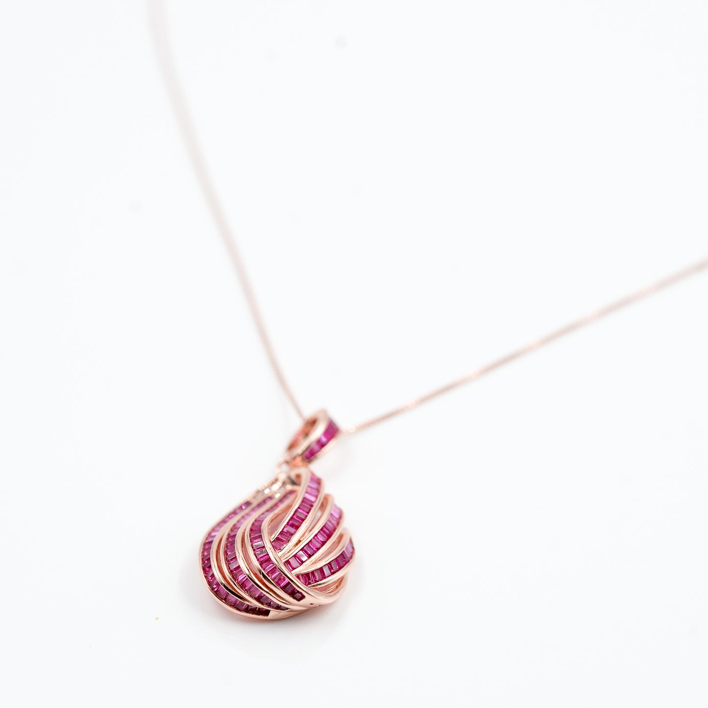 Rose Gold Exquisite Designer Danglers Jewelry Set