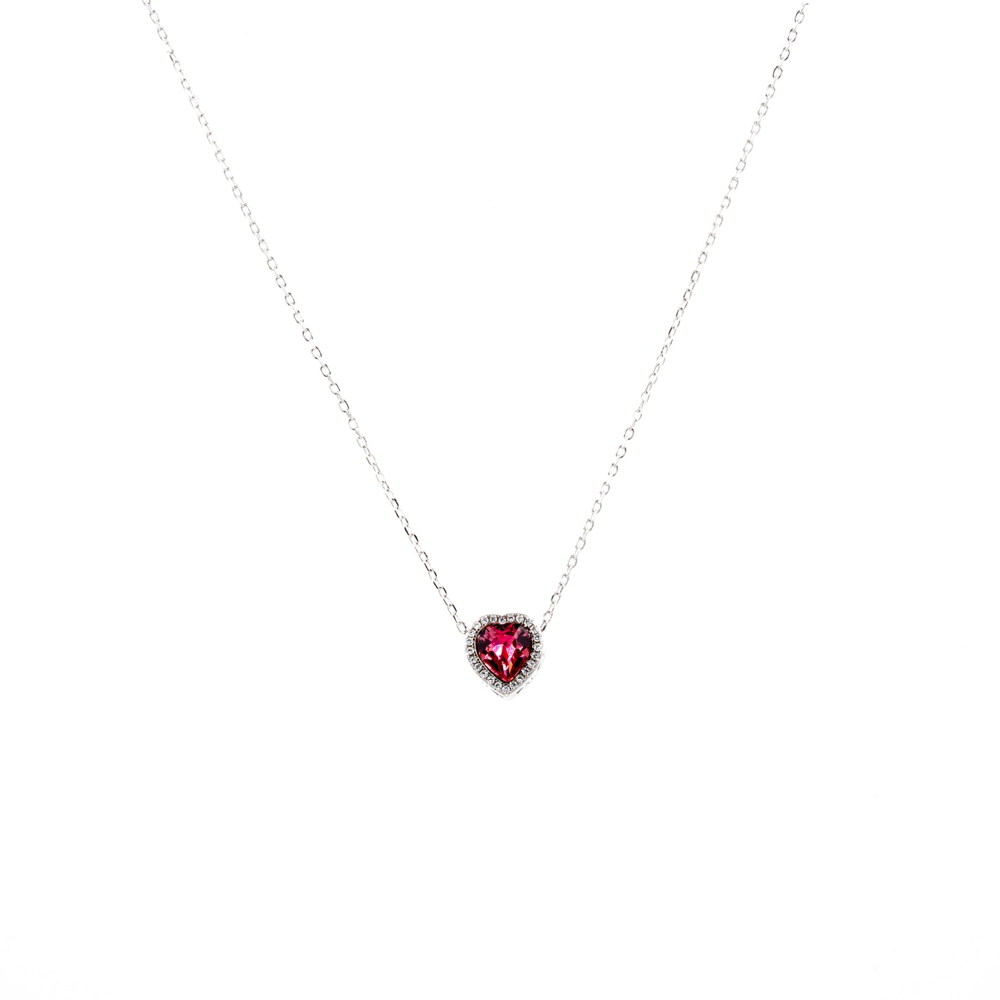 Silver Twilight Heart Necklace