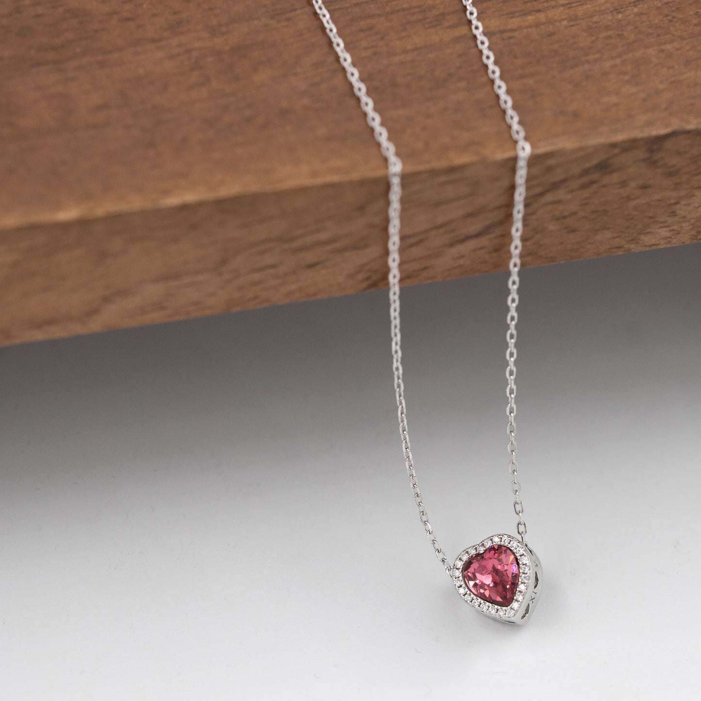 Silver Twilight Heart Necklace