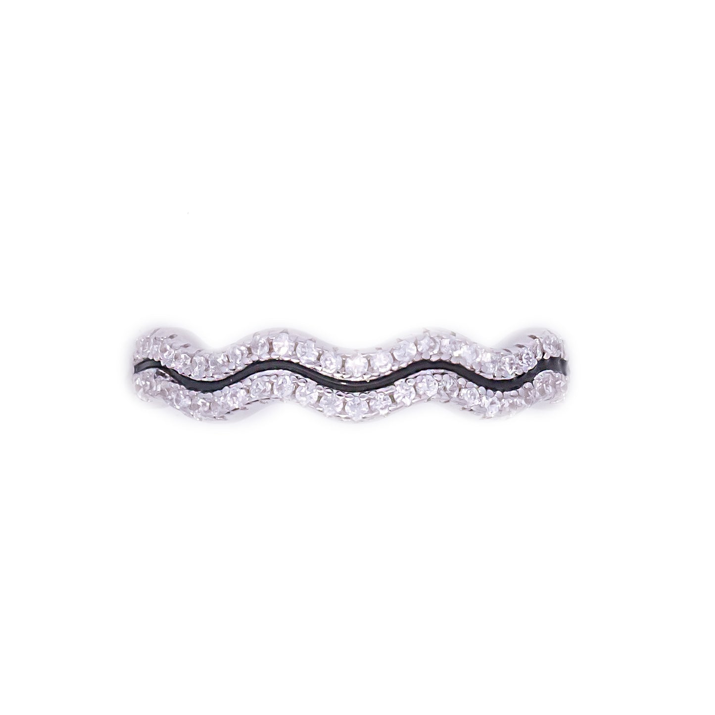 Designer Zig Zag Silver Adjustable Ring