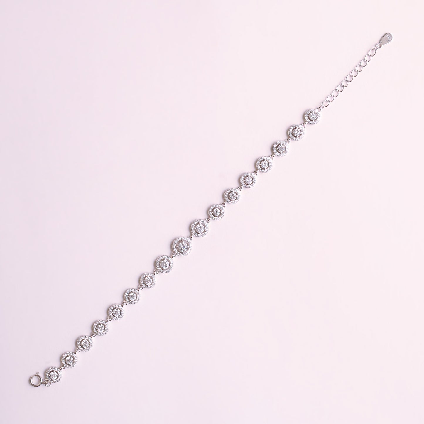 Silver Loose Tennis Round Bracelet