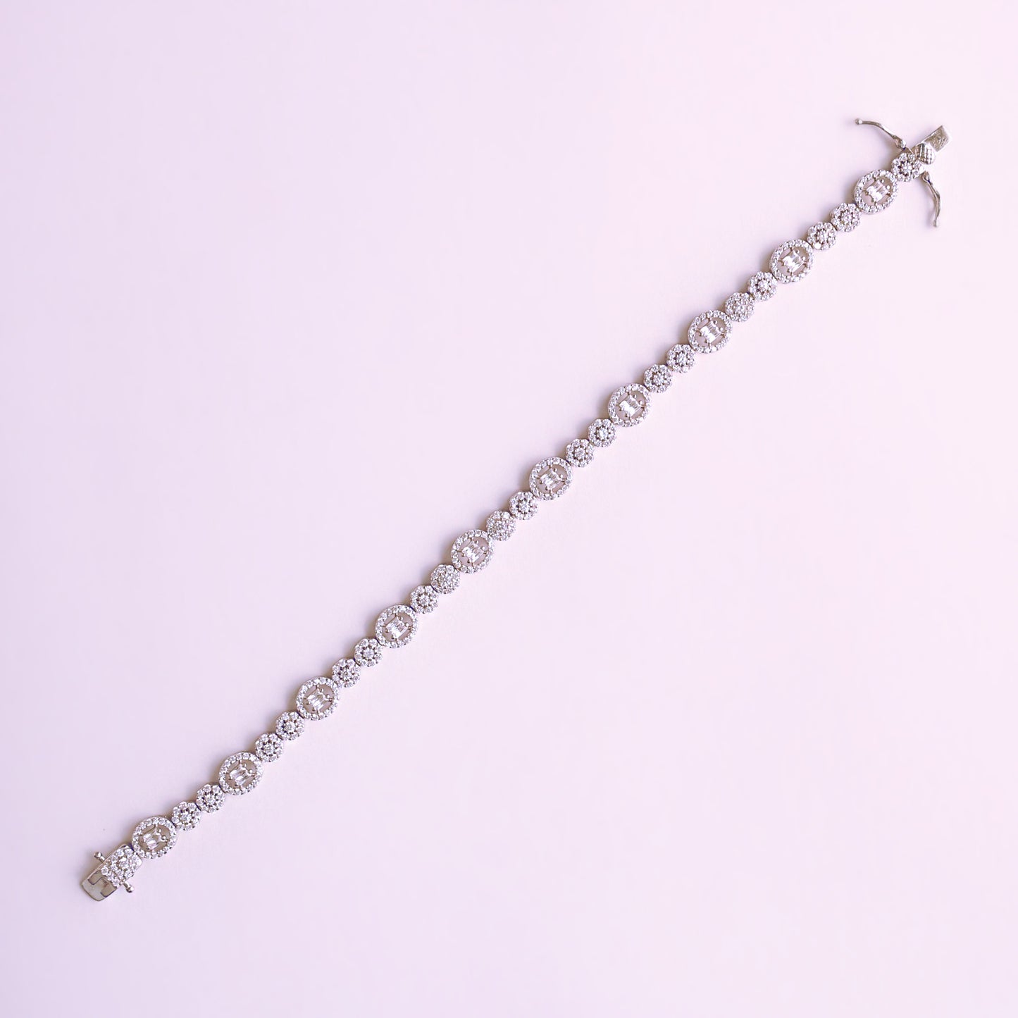 Silver Designer Tennis Bracelet