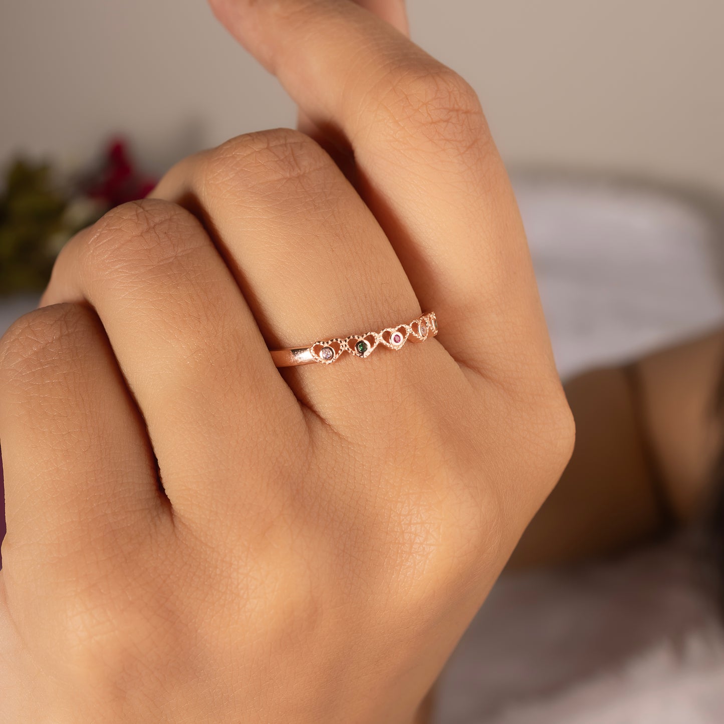 Adjustable Rose Gold Traditional Ring