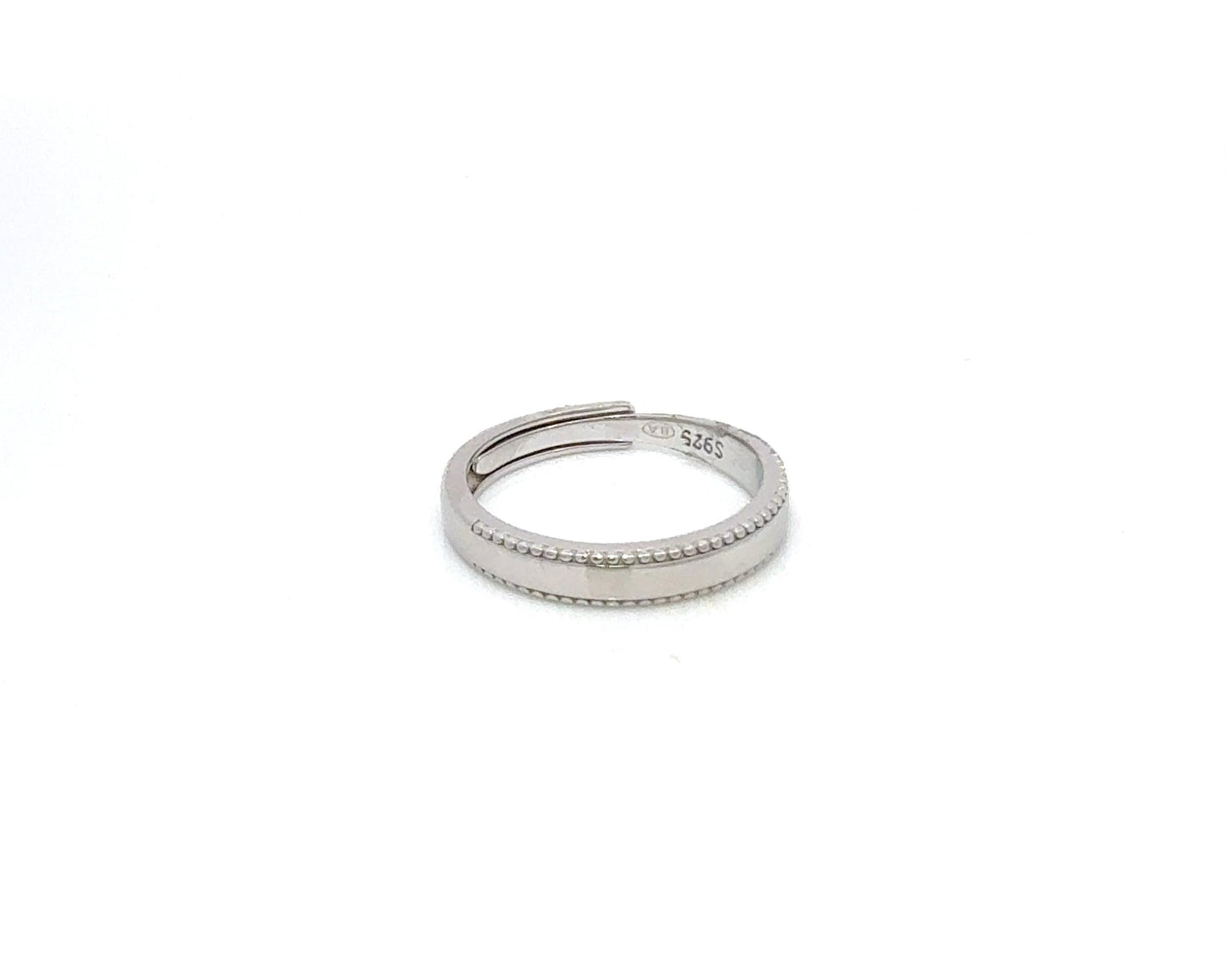 Adjustable Glossy Silver Love Band