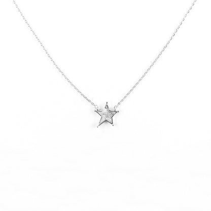 Silver Starlit Diamond Necklace