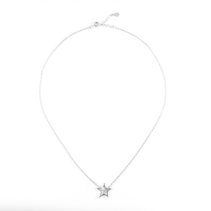 Silver Starlit Diamond Necklace
