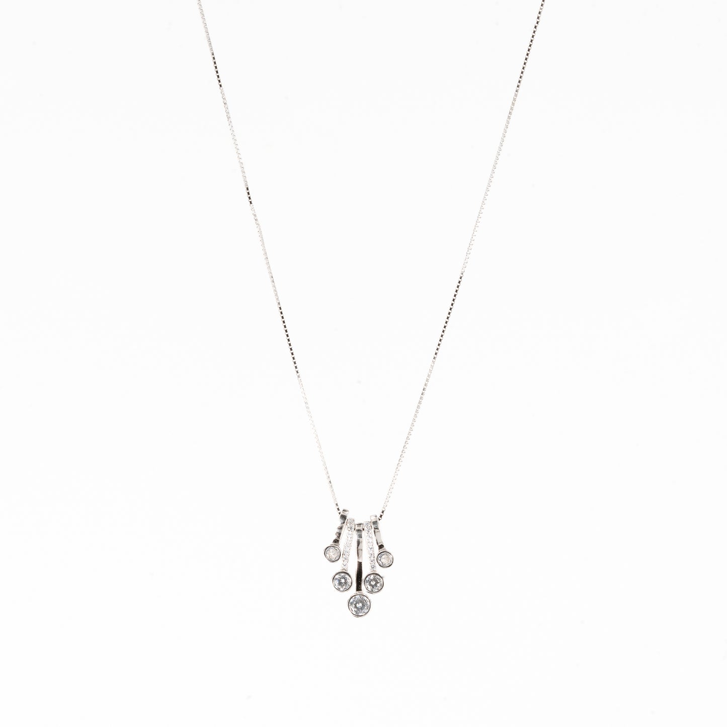 Silver Crystal Clarity Necklace