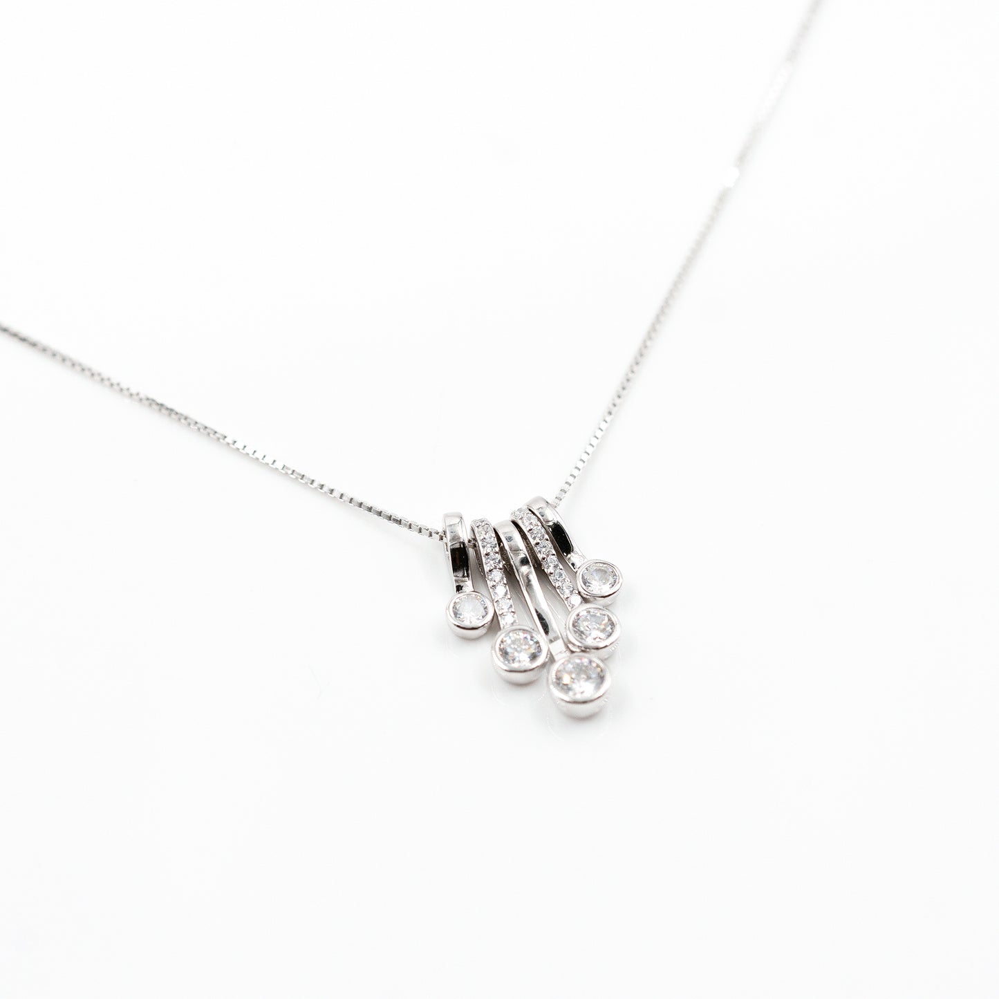Silver Crystal Clarity Necklace
