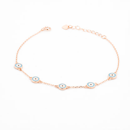 Rose Gold Guardian Eye Bracelet