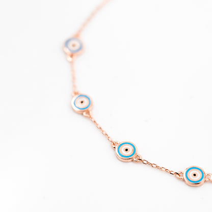 Rose Gold Guardian Eye Bracelet