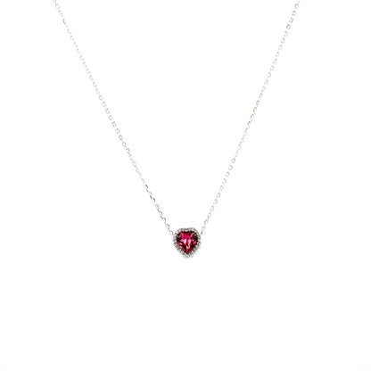 Silver Twilight Heart Necklace
