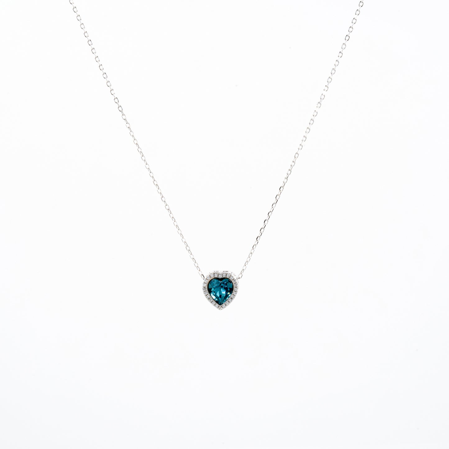 Silver Twilight Heart Necklace
