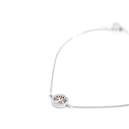 Silver Whispering Tree Bracelet