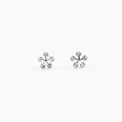 Silver Delicate Floral Delight Earrings