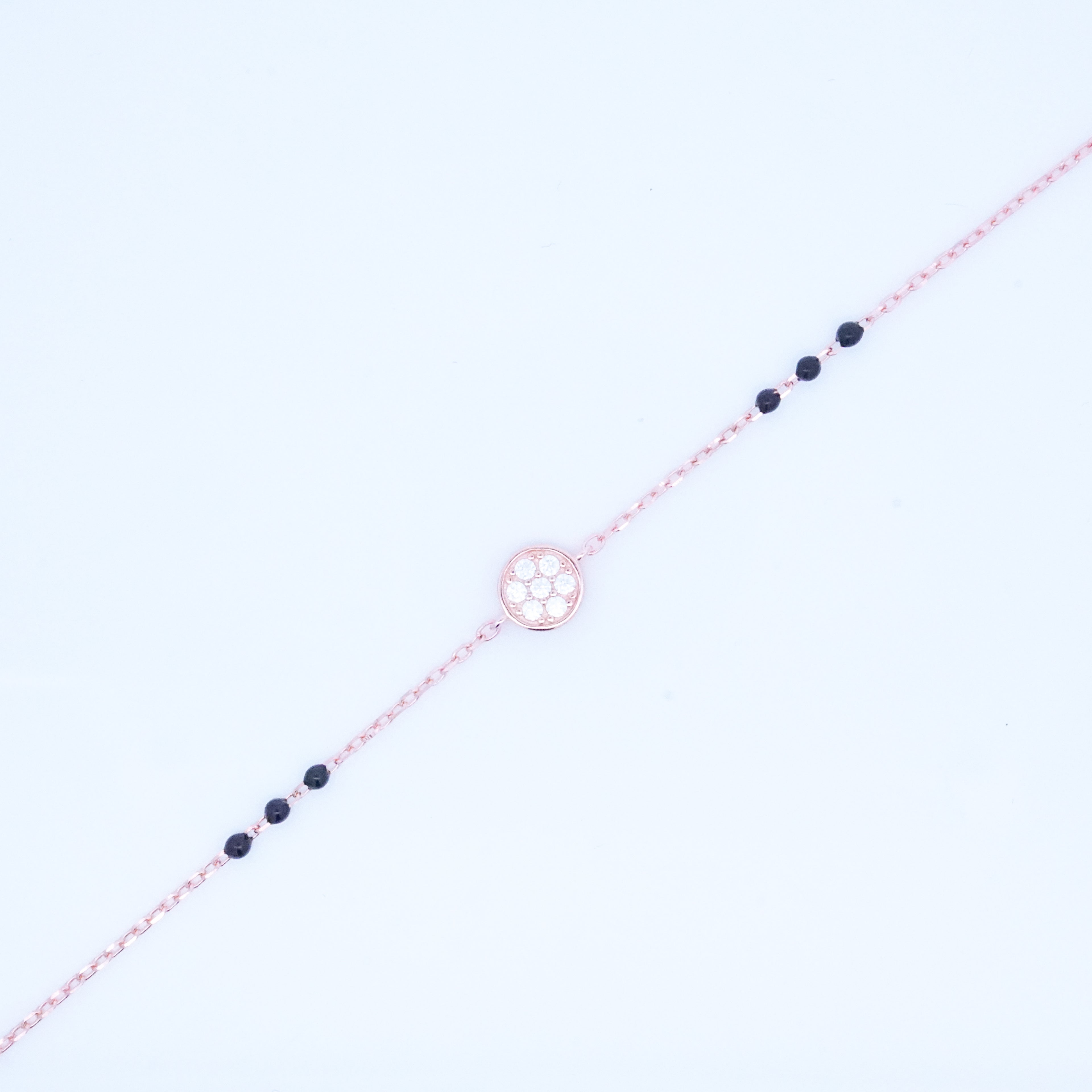 Rosegold Cz Fitted Hand Mangalsutra