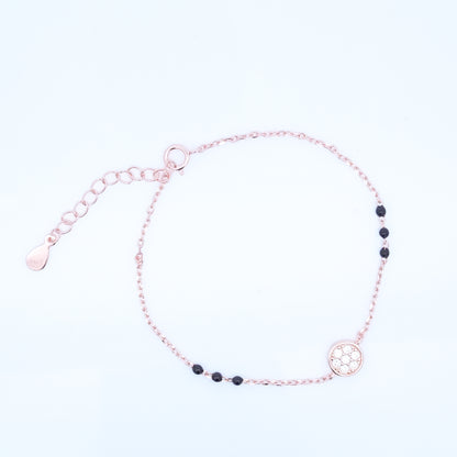 Rosegold Cz Fitted Hand Mangalsutra