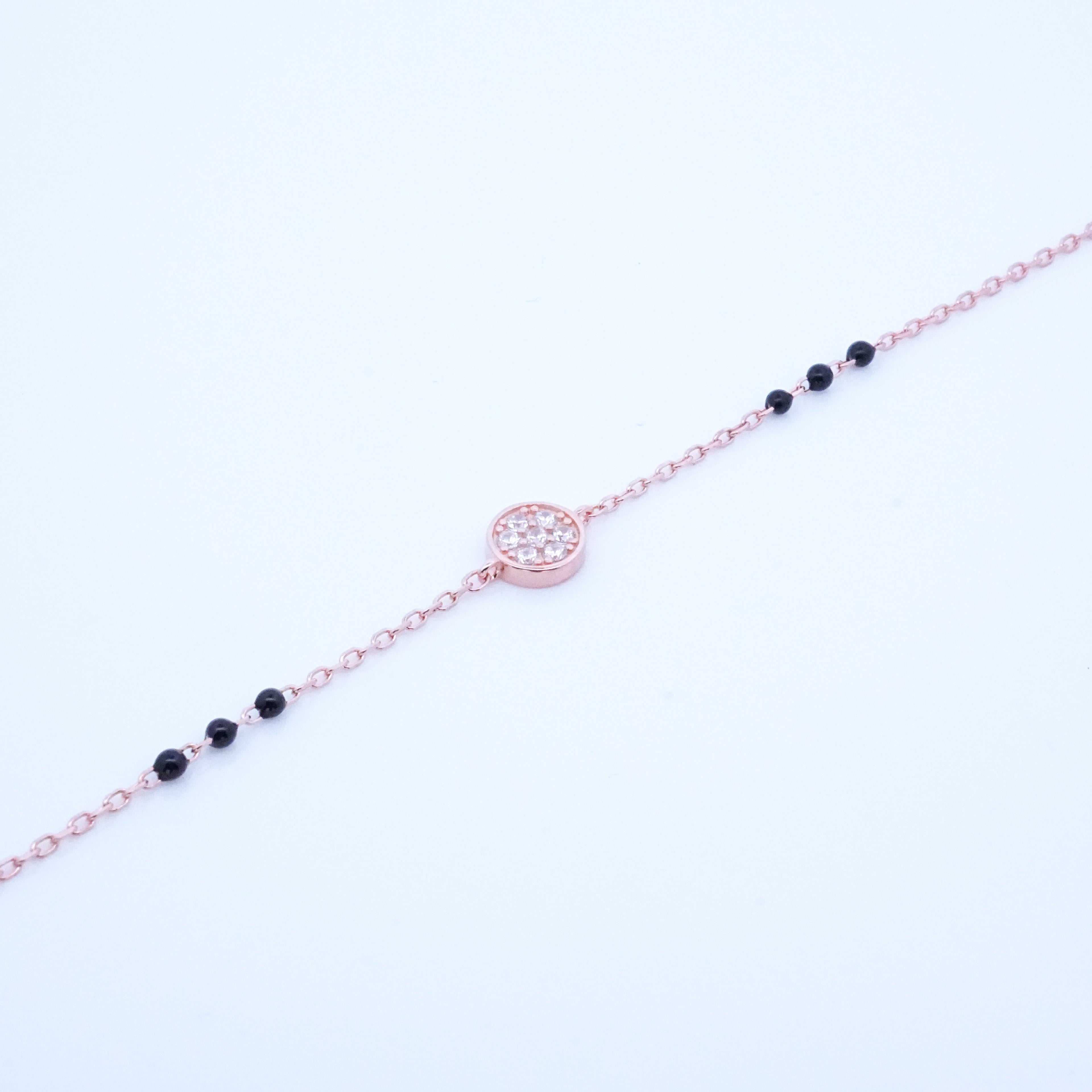 Rosegold Cz Fitted Hand Mangalsutra