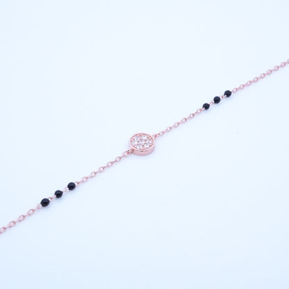 Rosegold Cz Fitted Hand Mangalsutra