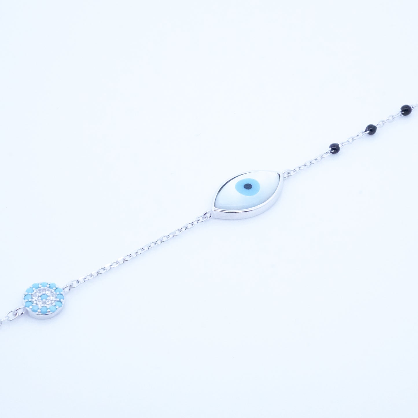 Silver Evileye Hand Mangalsutra