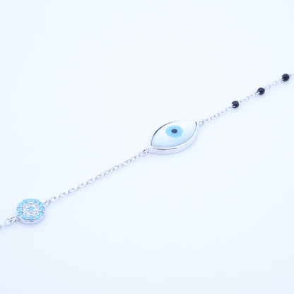 Silver Evileye Hand Mangalsutra