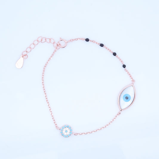 Rosegold Evileye Hand Mangalsutra