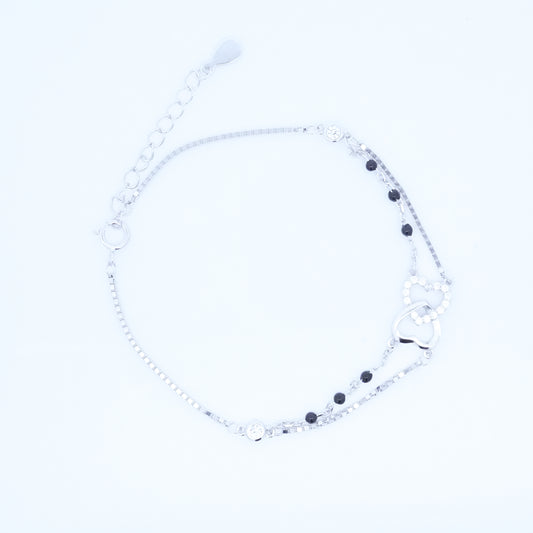 Silver Eternity Heart Hand Mangalsutra