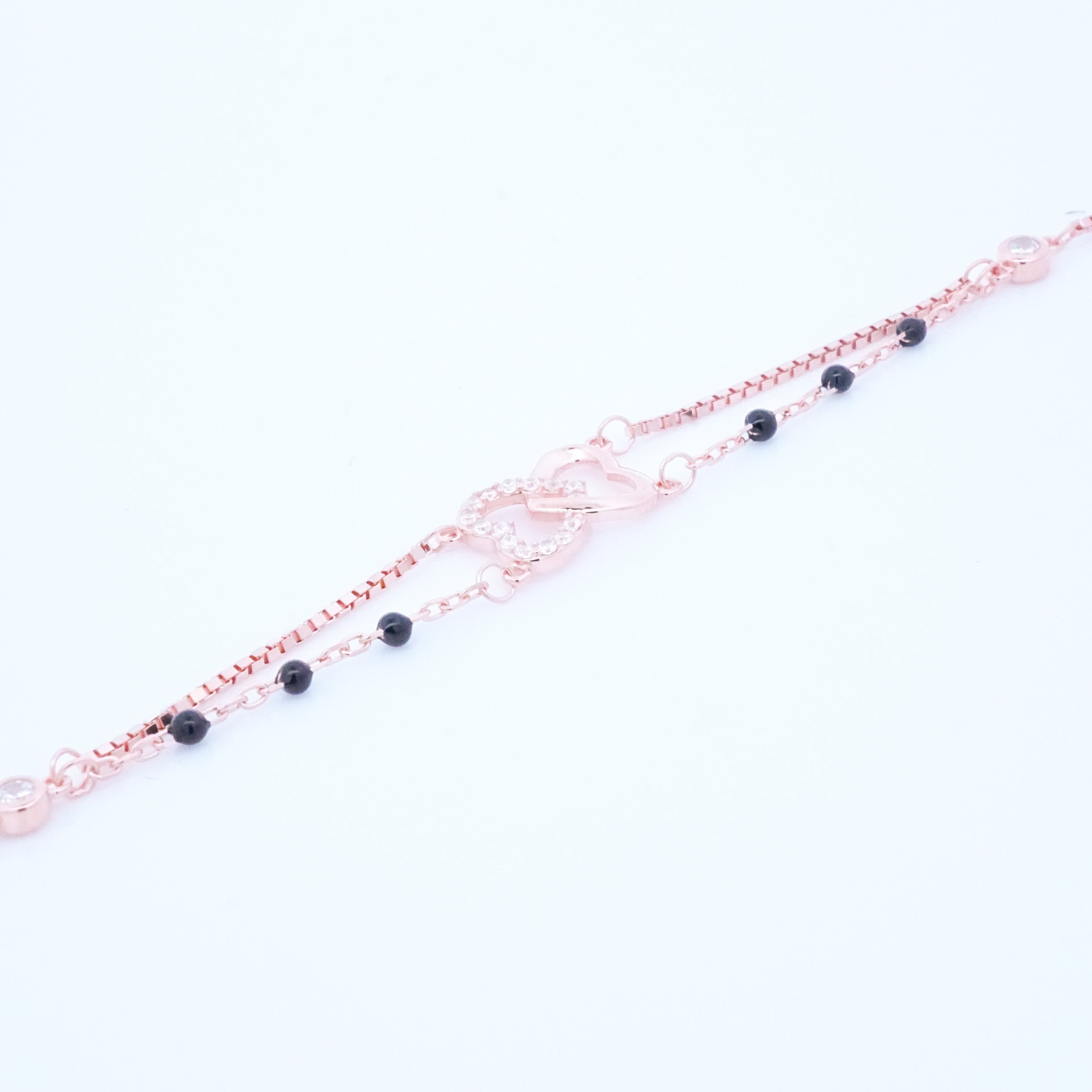 Rosegold Eternity Heart Hand Mangalsutra