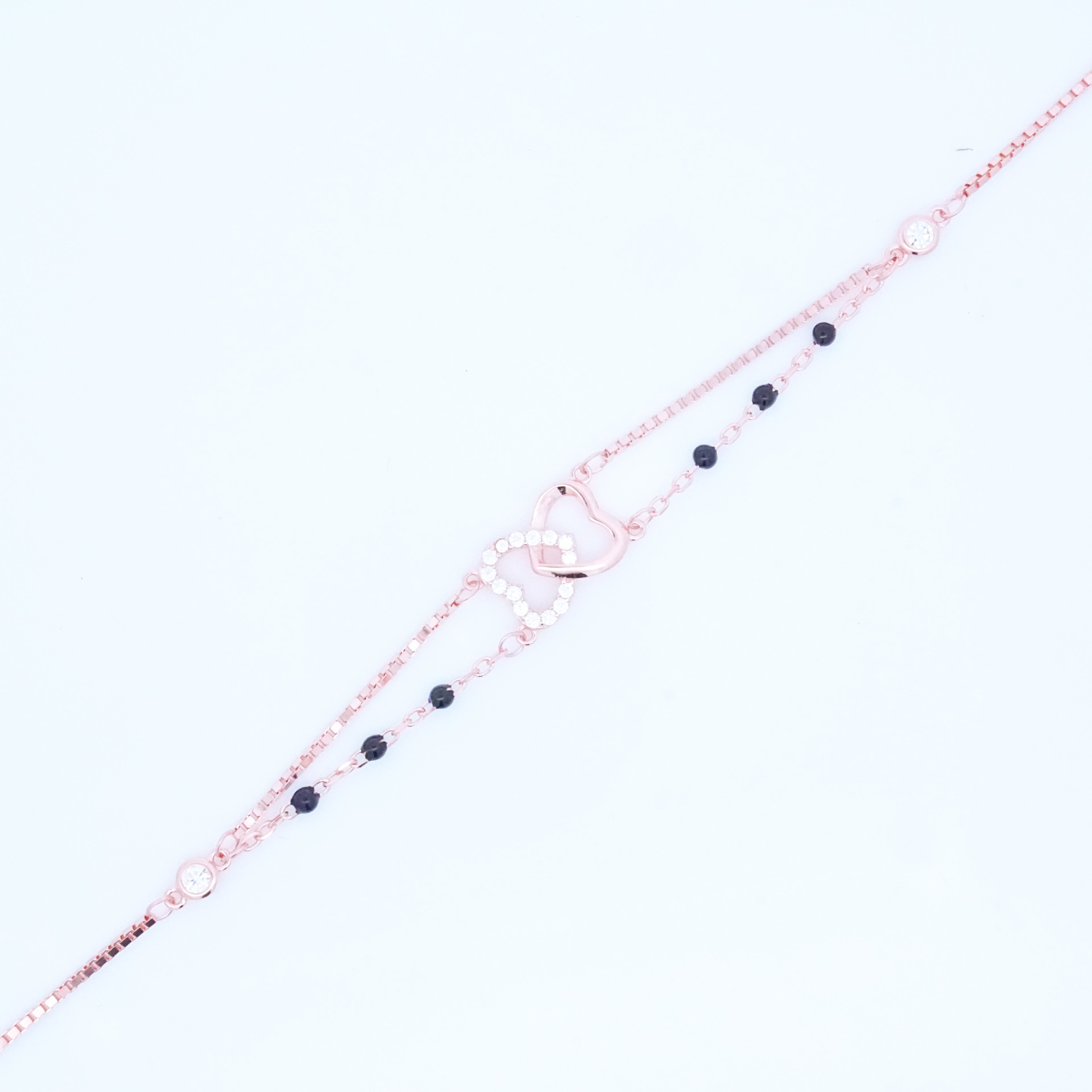 Rosegold Eternity Heart Hand Mangalsutra