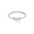 Adjustable Silver Bow Ring