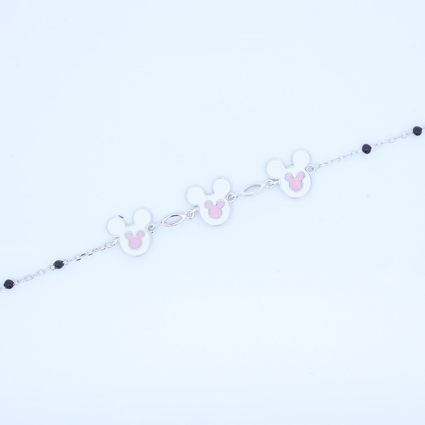 Silver Micky Mouse Kids Bracelet