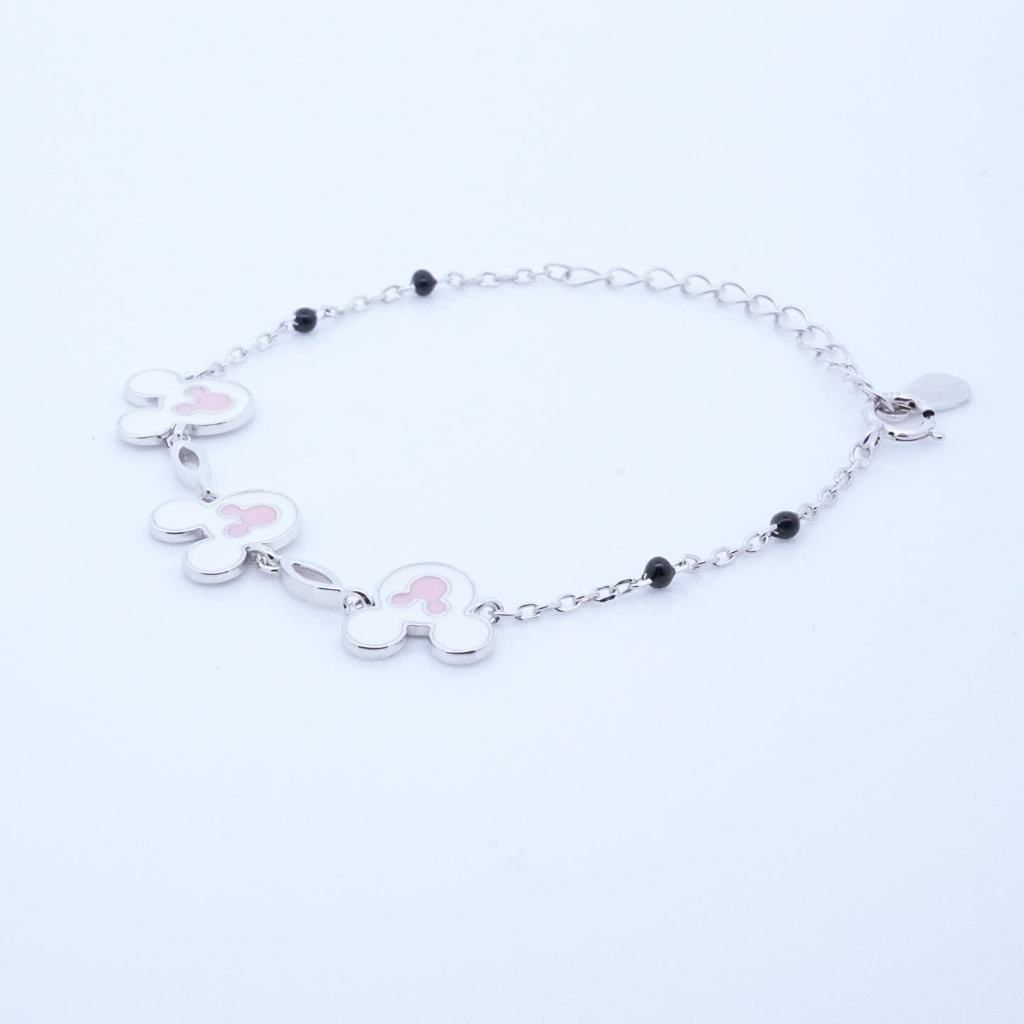 Silver Micky Mouse Kids Bracelet