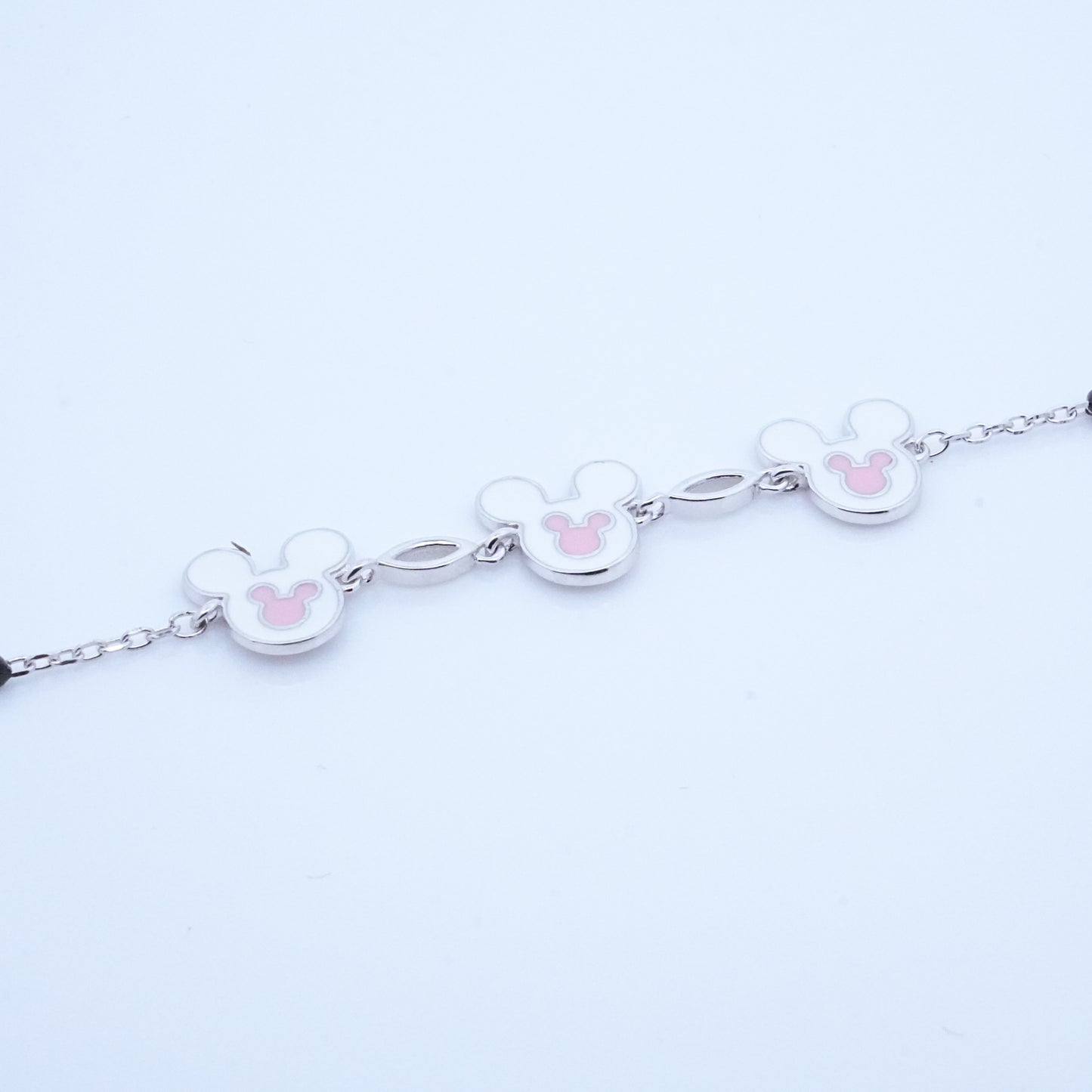 Silver Micky Mouse Kids Bracelet