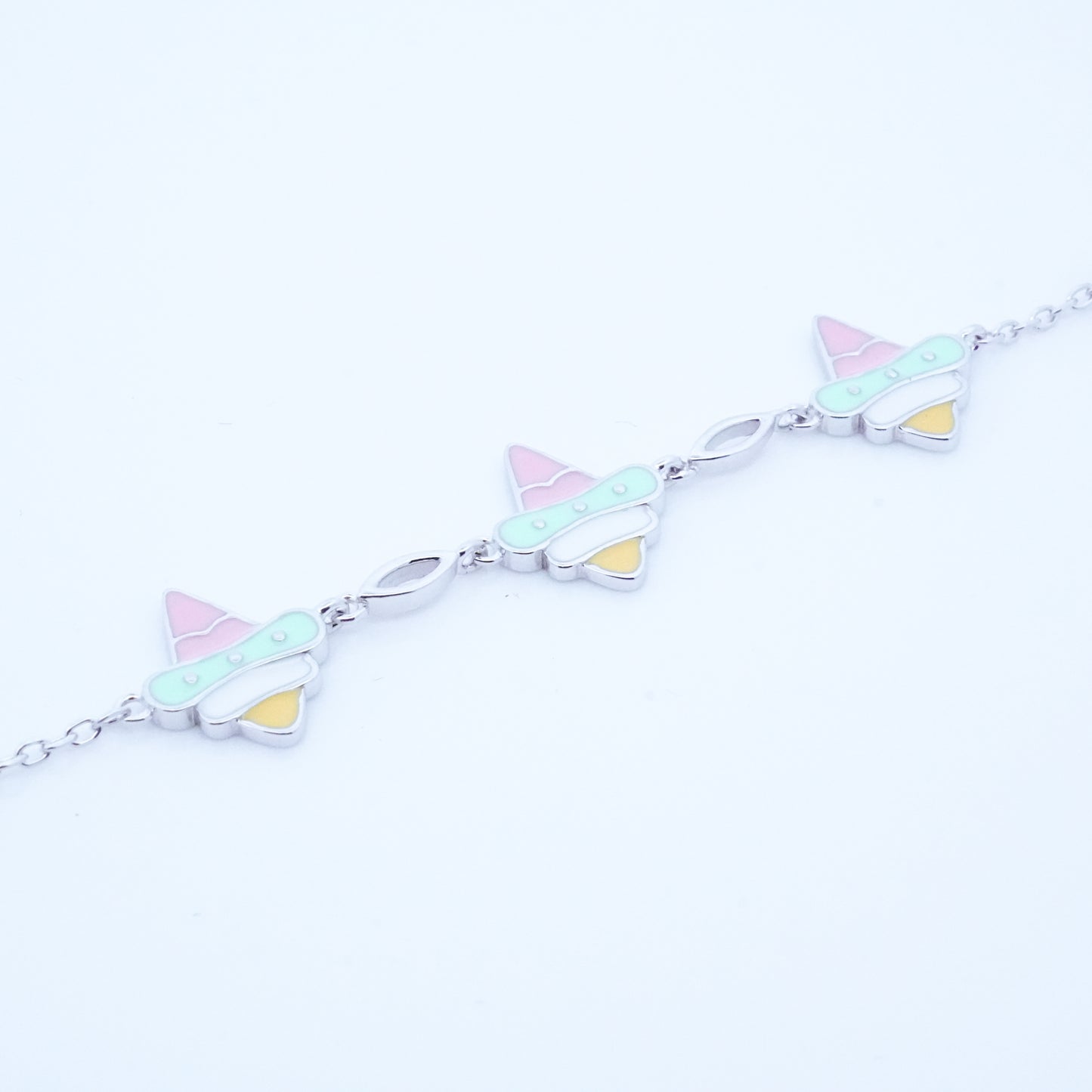 Silver Icecream Kids Bracelet