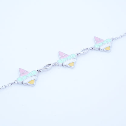Silver Icecream Kids Bracelet