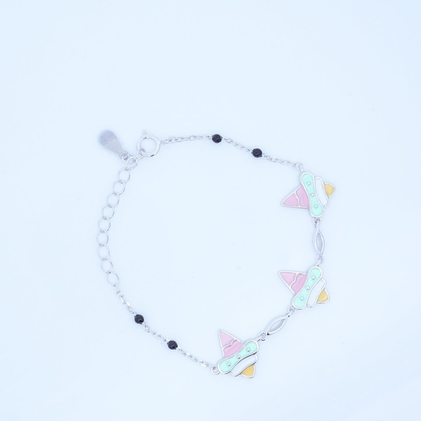 Silver Icecream Kids Bracelet