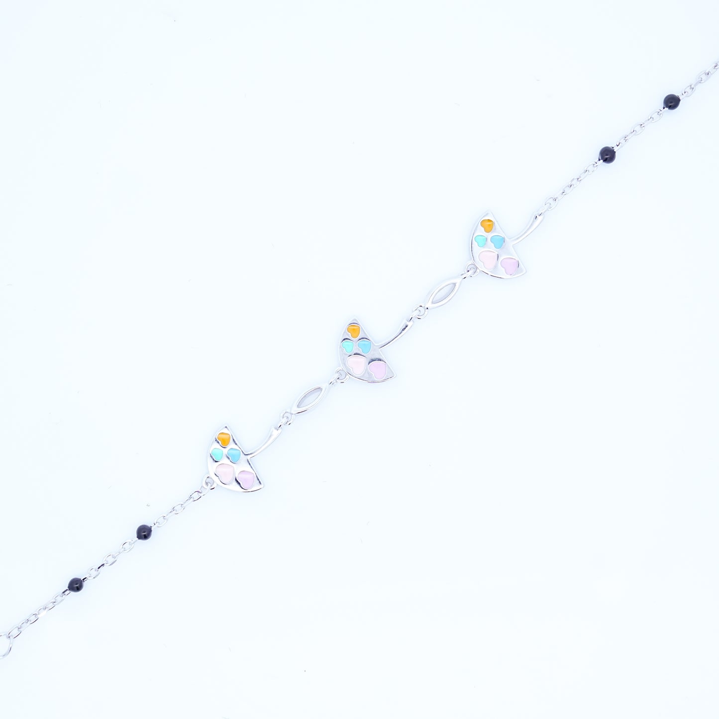 Silver Umbrella Kids Bracelet