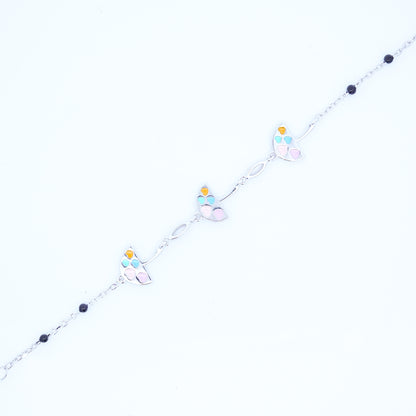 Silver Umbrella Kids Bracelet
