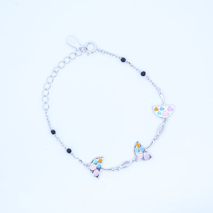 Silver Umbrella Kids Bracelet