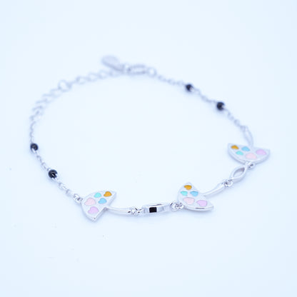 Silver Umbrella Kids Bracelet