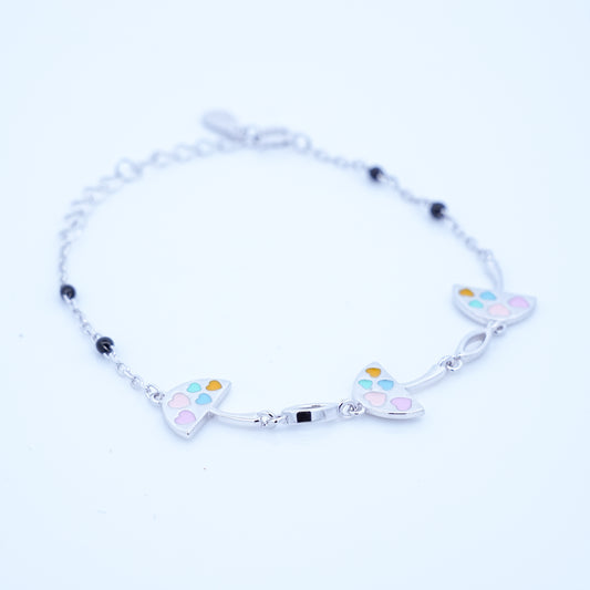 Silver Umbrella Kids Bracelet