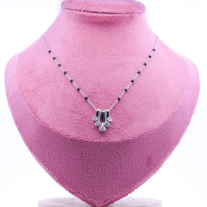 Silver Designer Solitaire Mangalsutra
