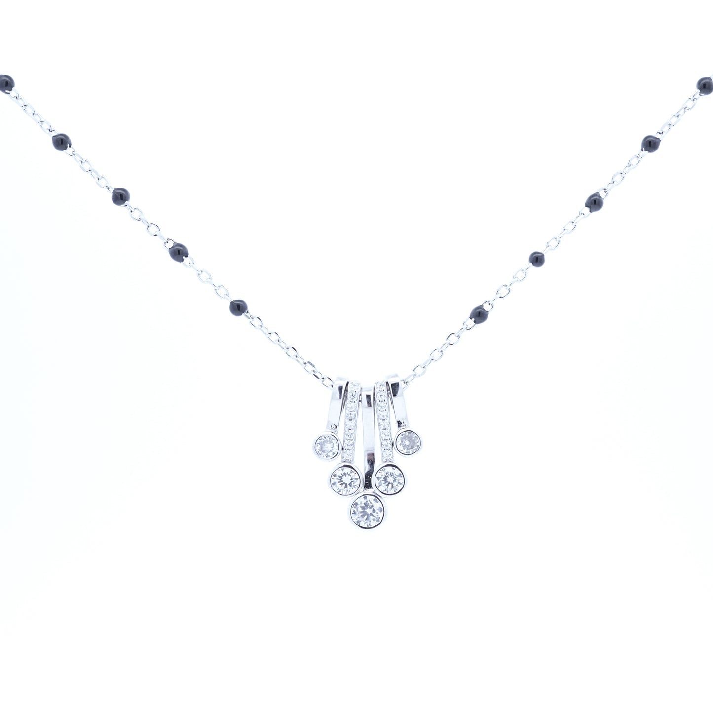 Silver Designer Solitaire Mangalsutra