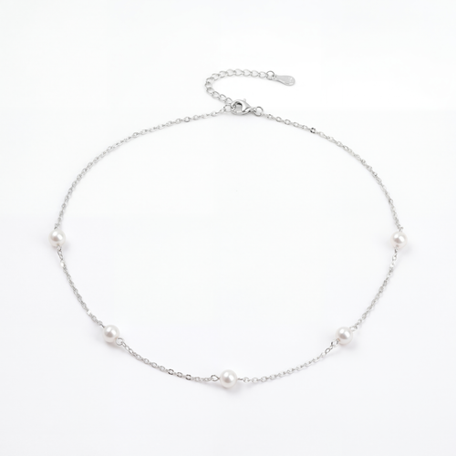925 silver Quintessential Pearl Necklace