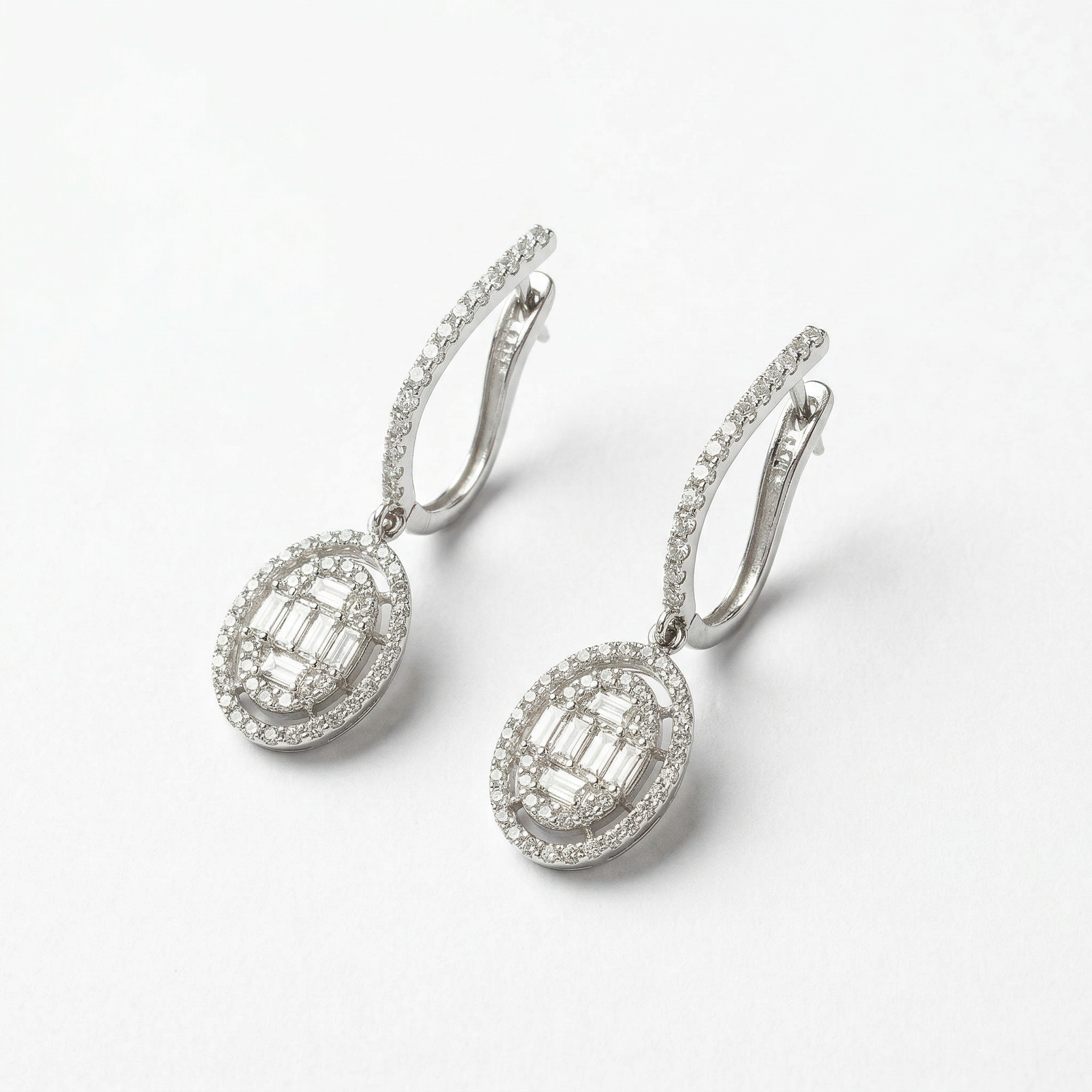 Silver choki heavy dangler earrings